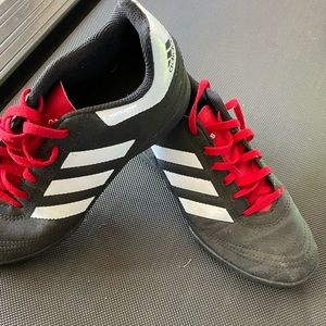 Adidas turf shoes size 4 1/2 used one indoor flag season before grew out of